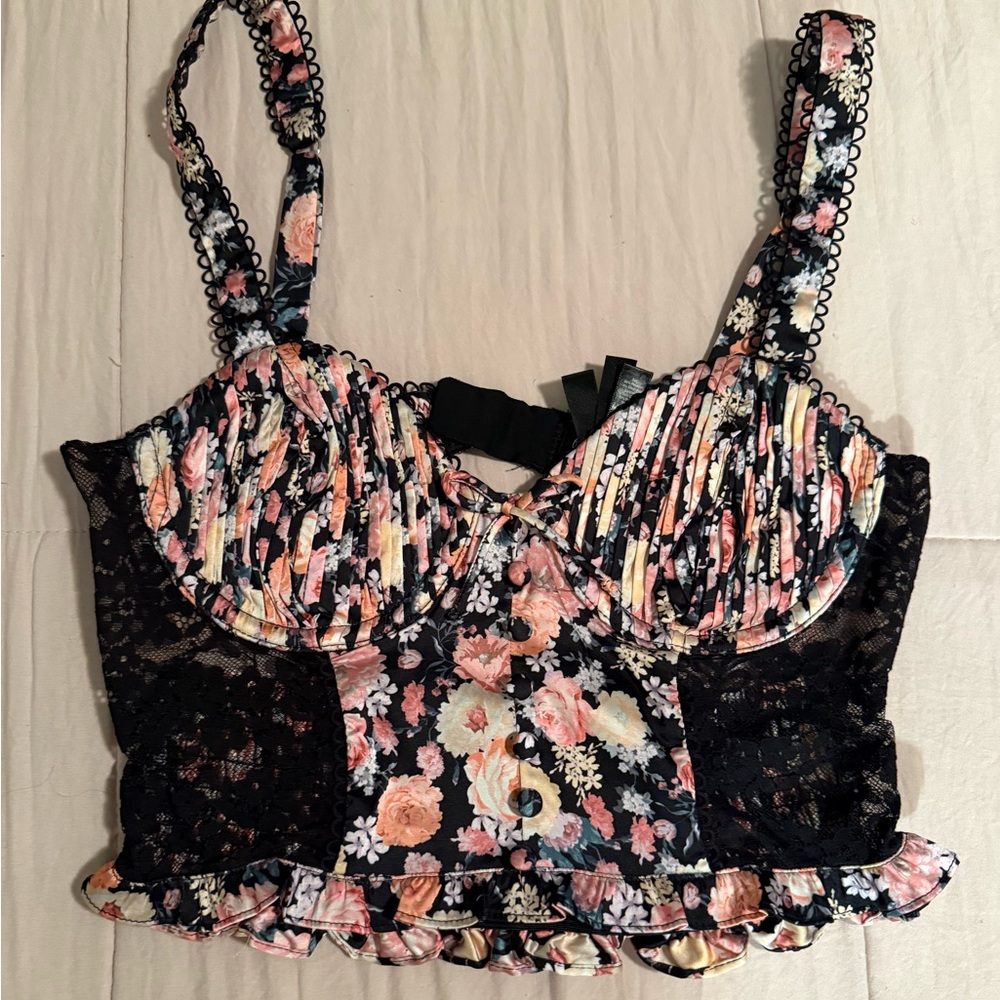 For love and lemons gardenia bustier top
